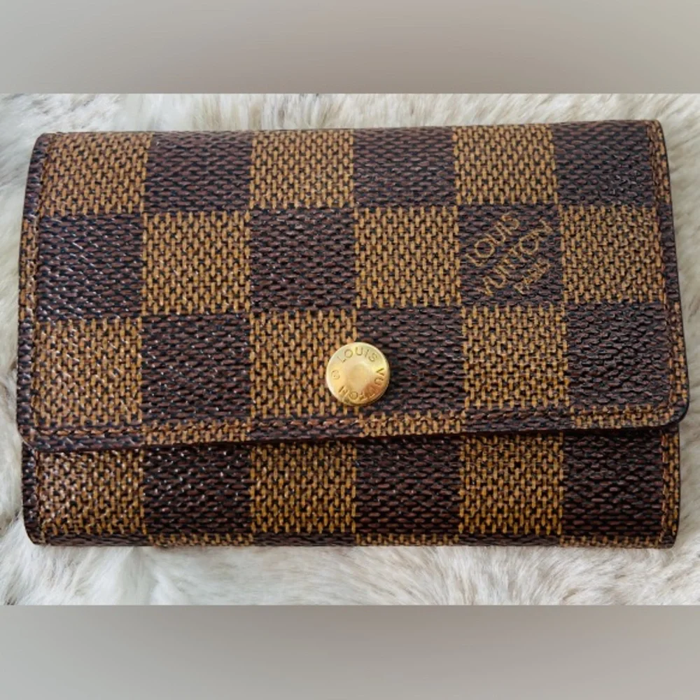 Louis Vuitton DAMIER Ebene 6 key card ring pouch 1999 - Picture 1 of 9
